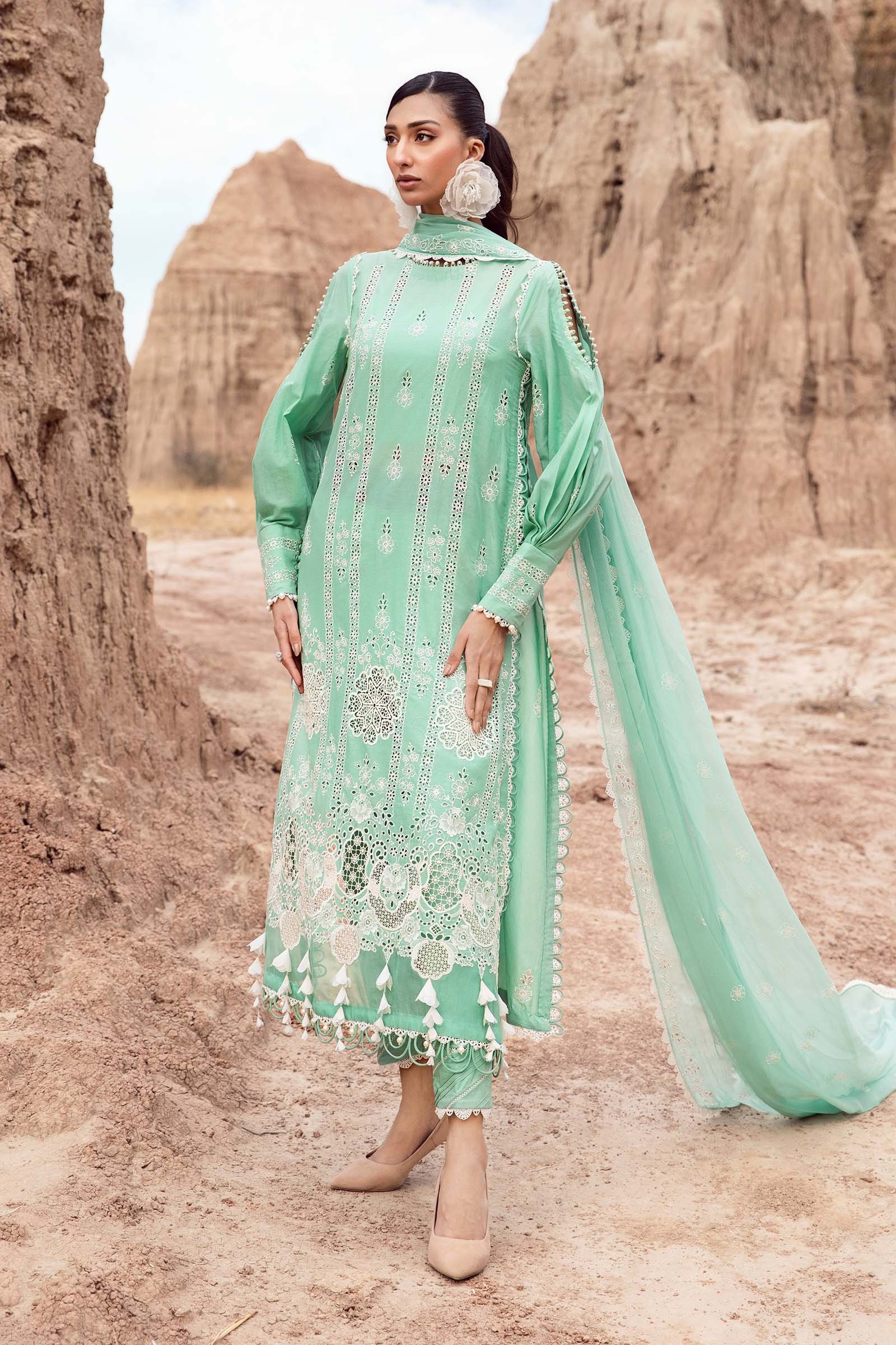 Maria B Green Luxury Lawn Collection Replica