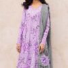 Iznik Purple Luxury Printed Lawn Collection Replica