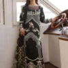 Parishay Black Luxury Lawn Collection Replica