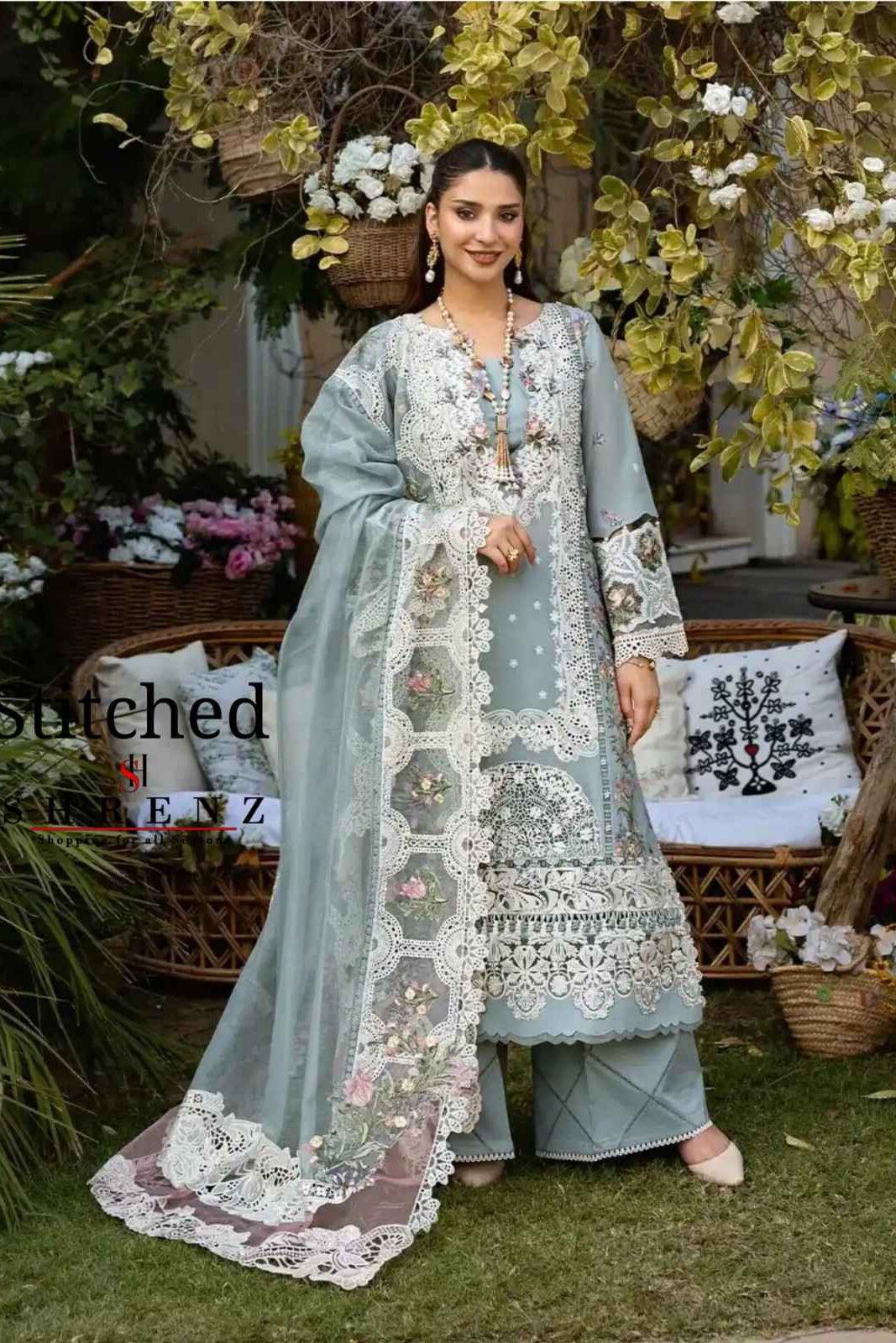 Shrenz 3 Piece Stitched Lawn Pret Collection