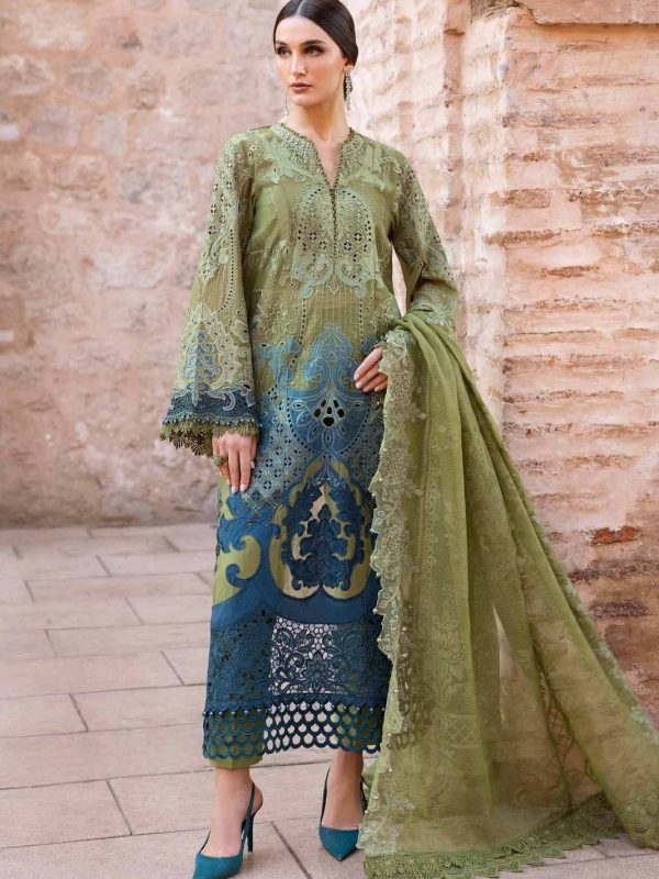 Maria B Green Luxury Lawn Collection Replica