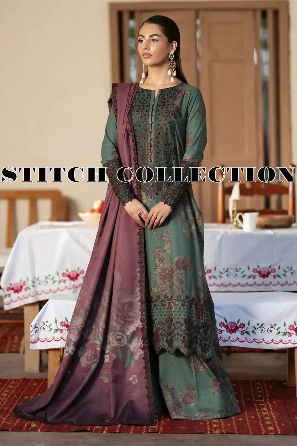 Shrenz 3 Piece Stitched Lawn Pret Collection