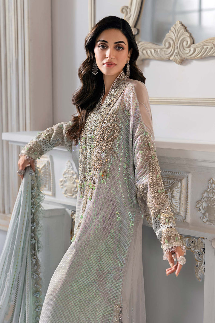 Maria B Green Formal Collection Chiffon Replica - Image 4