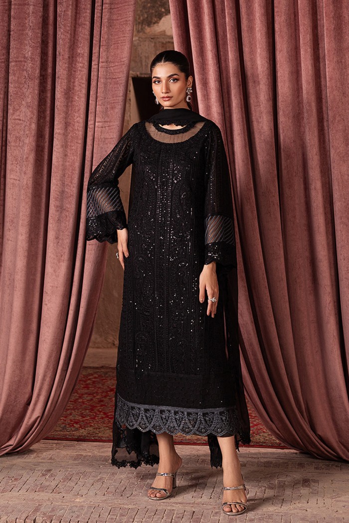 Azure Jet Black Formal Collection Chiffon Replica