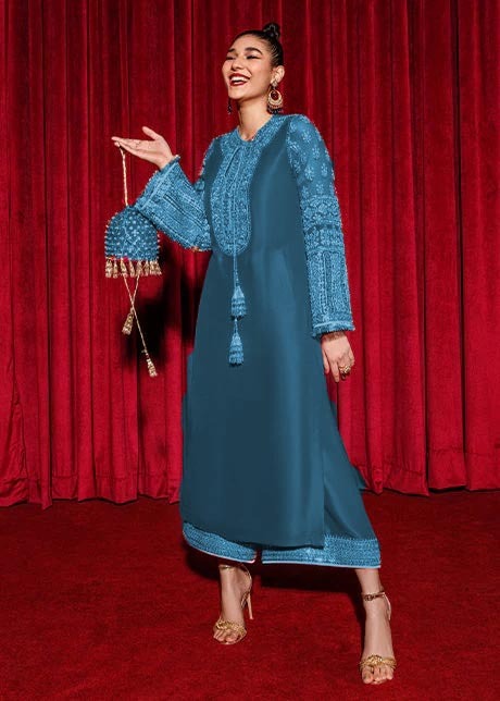 Hussain Rehar Zinc Formal Collection Silk Replica