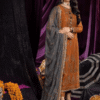 Asim Jofa Orange Formal Collection Chiffon Replica