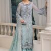 Maria B Sky Blue Formal Collection Chiffon Replica