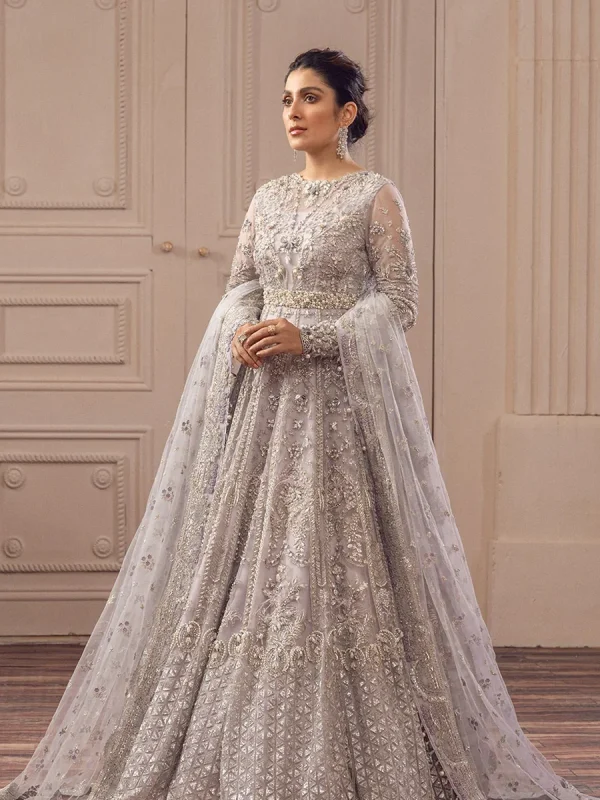 Nameera By Farooq Purple Maxi Collection Net Replica