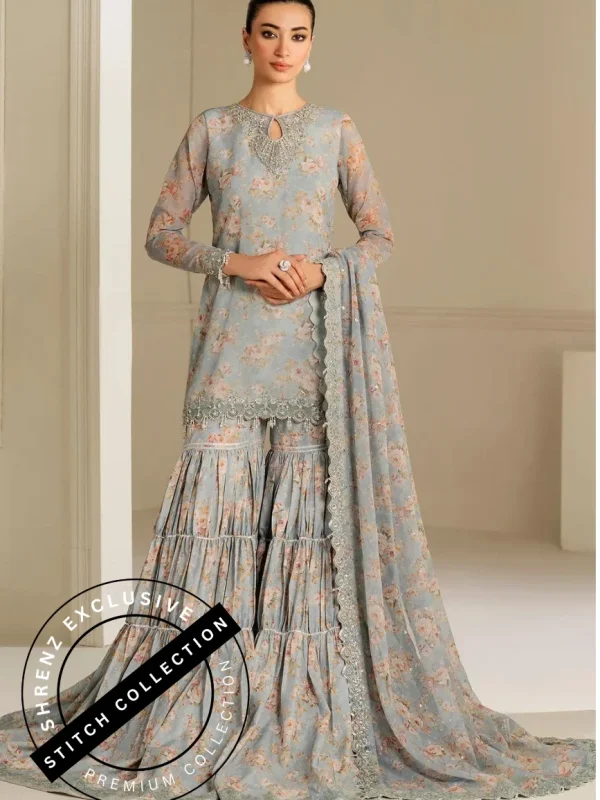 Shrenz 3 Piece Stitched Lawn Pret Collection