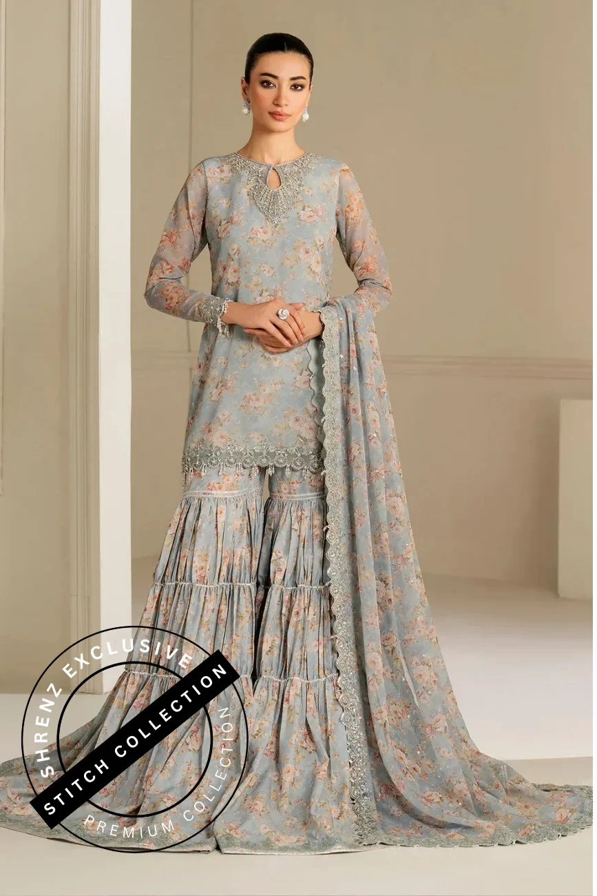 Shrenz 3 Piece Stitched Lawn Pret Collection