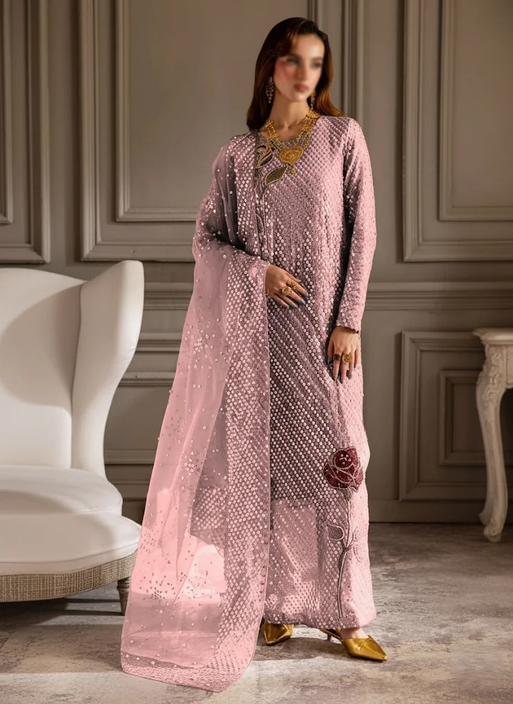 Nureh Pink Formal Collection Chiffon Replica