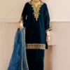 Baroque Zinc Blue Formal Collection Velvet Replica