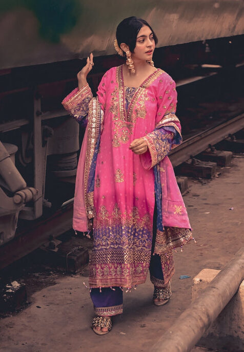 Baroque Tie-Dye Formal Collection Chiffon Replica