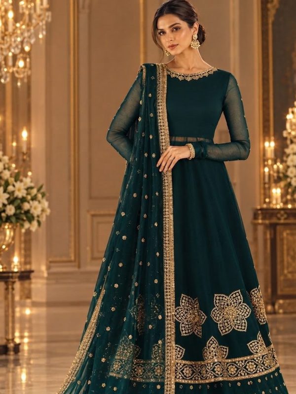 Jazmin Zinc Blue formal Collection Chiffon Maxi Replica