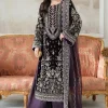 Aneela's Purple Formal Collection Velvet Replica