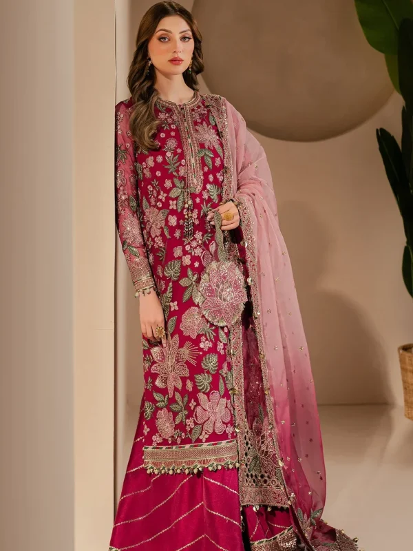 Jazmin Shocking Pink Formal Collection Chiffon Replica