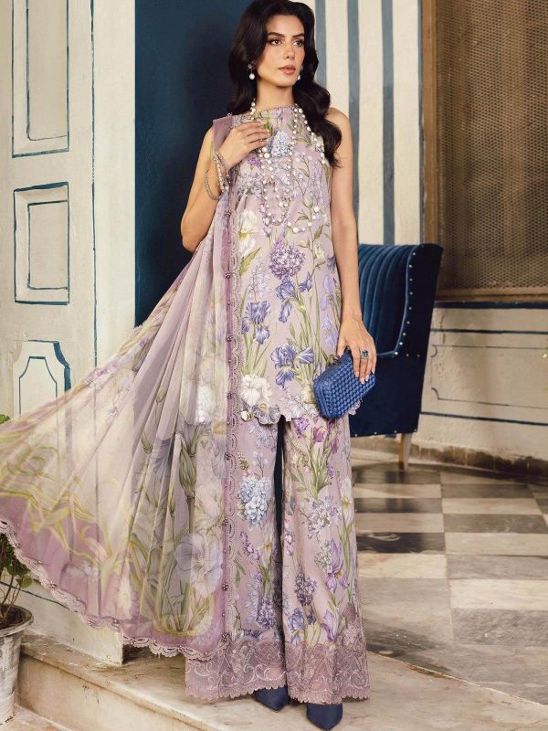 Maria B Pink Digital Printed Silk Collection Replica