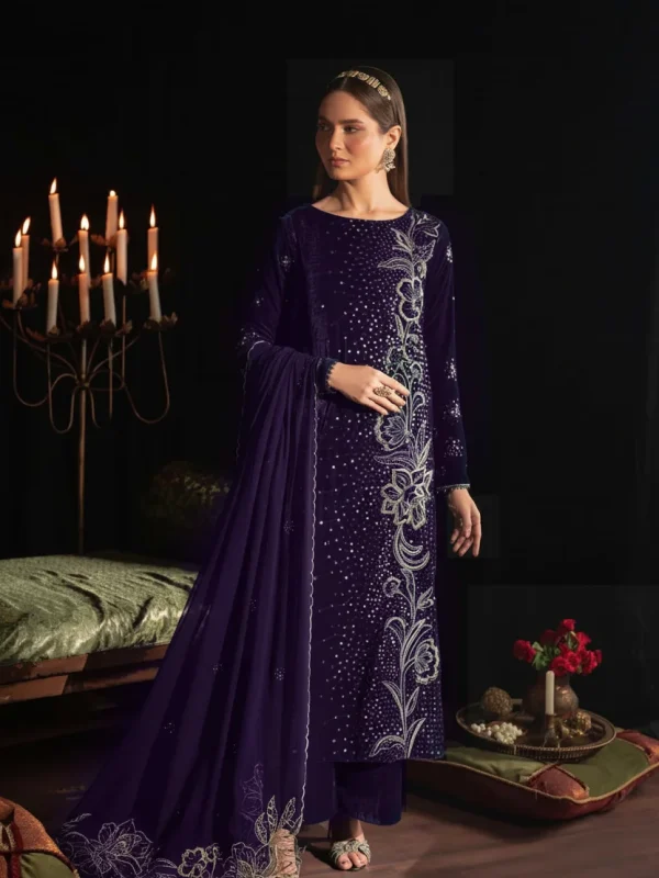 Iznik Purple Formal Collection Velvet Replica