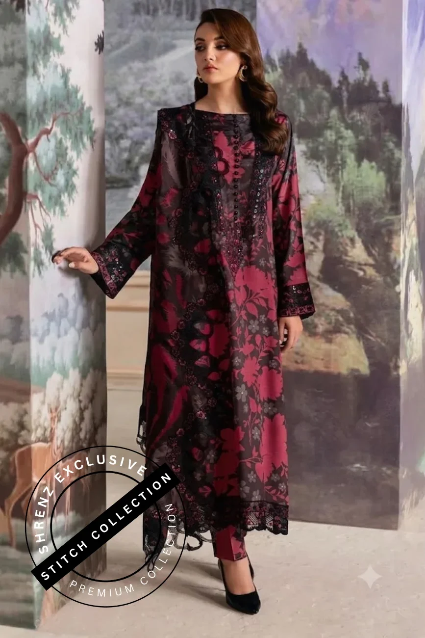 Shrenz 3 Piece Stitched Lawn Pret Collection