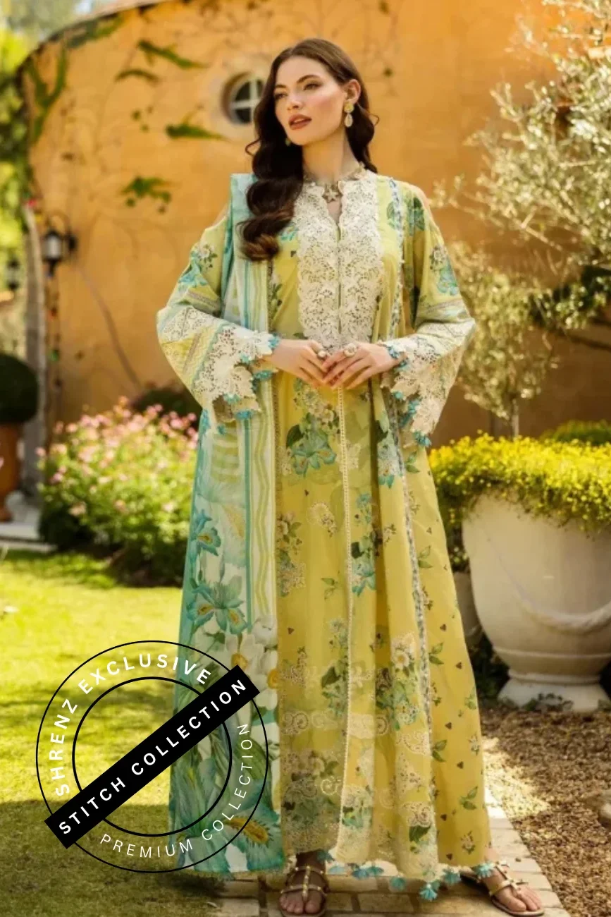 Shrenz 3 Piece Stitched Lawn Pret Collection