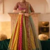 Maryum N Maria Multi Color Bridal Collection Raw Silk Replica
