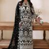 Serene Jet Black Formal Collection Chiffon Replica