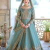 Maha Wajahat Seagreen Bridal Collection Net Replica