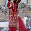 Aneela's Red Luxury Formal Velvet Collection Replica