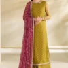 Zarif Parrot Green Formal Collection Chiffon Replica