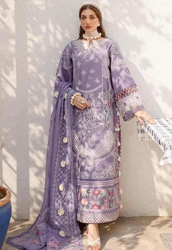 Monaco By Parishay Mauve Luxury Lawn Collection Replica
