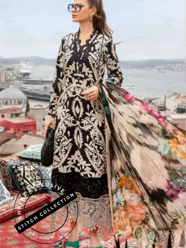Shrenz 3 Piece Stitched Lawn Pret Collection