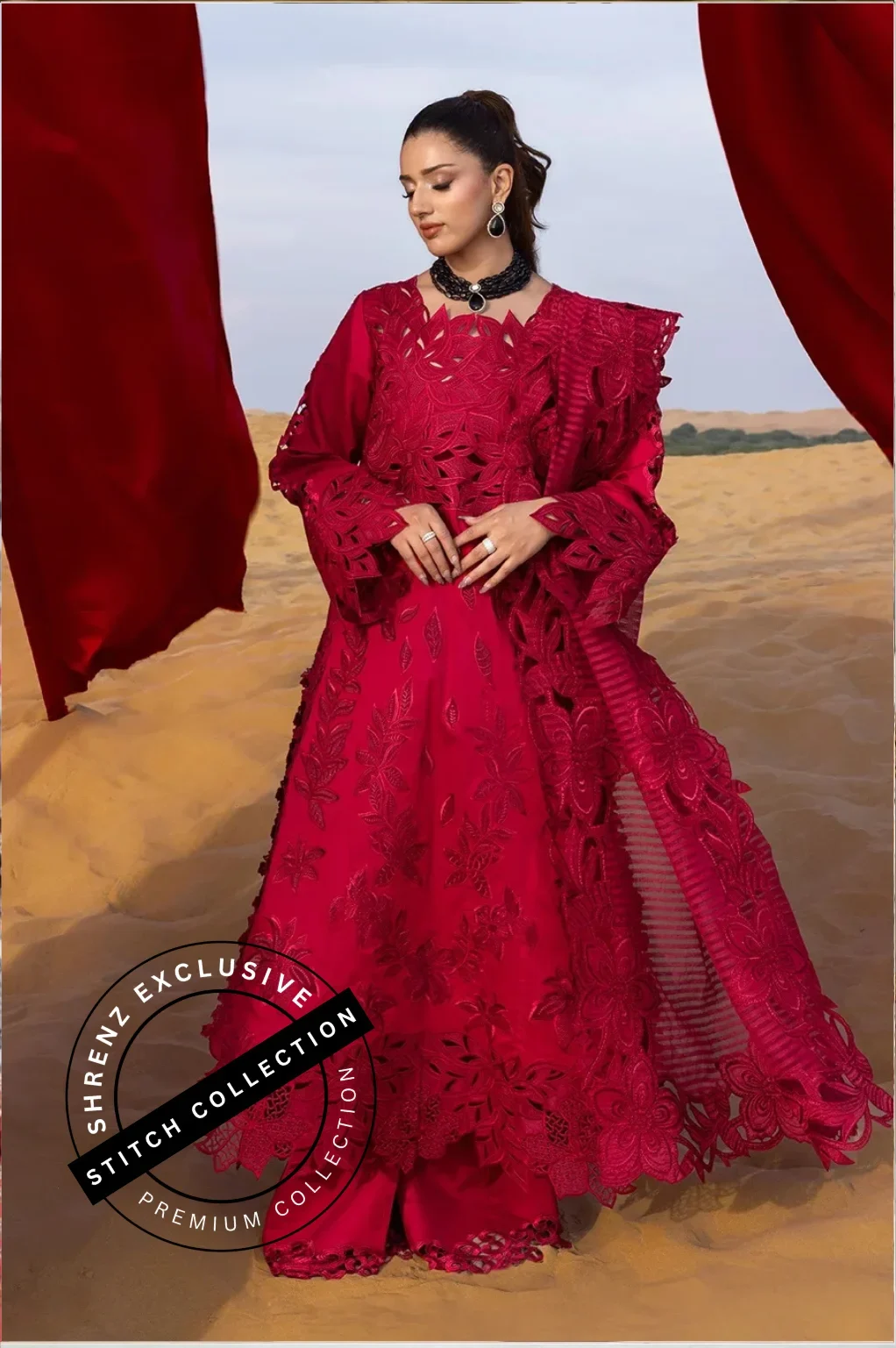 Shrenz 3 Piece Stitched Lawn Pret Collection