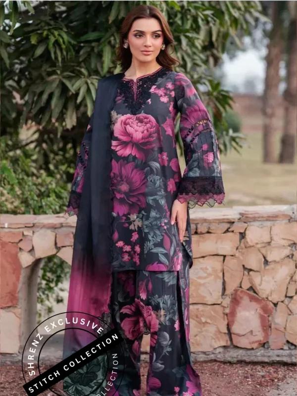 Shrenz 3 Piece Stitched Lawn Pret Collection