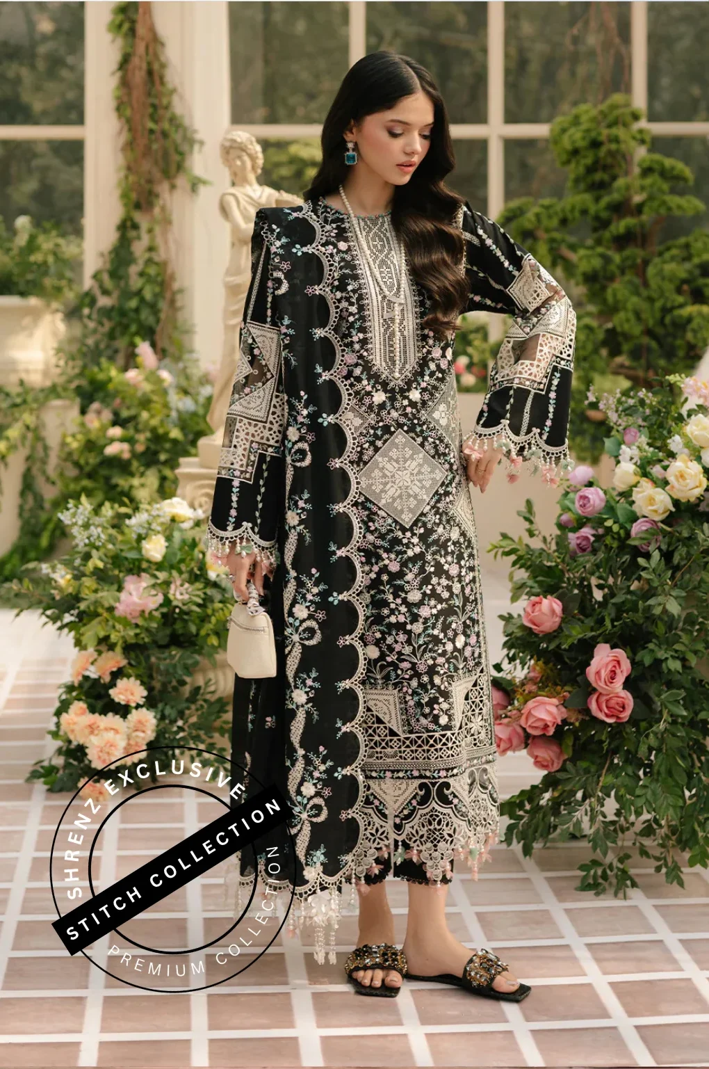 Shrenz 3 Piece Stitched Lawn Pret Collection