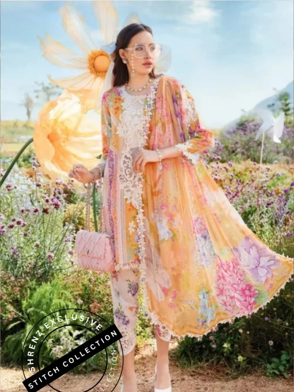 Shrenz 3 Piece Stitched Lawn Pret Collection