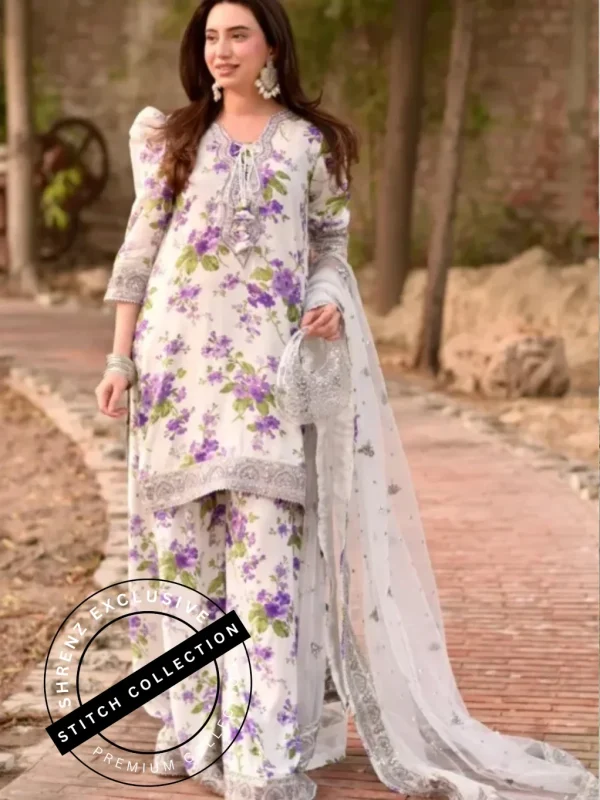Shrenz 3 Piece Stitched Lawn Pret Collection