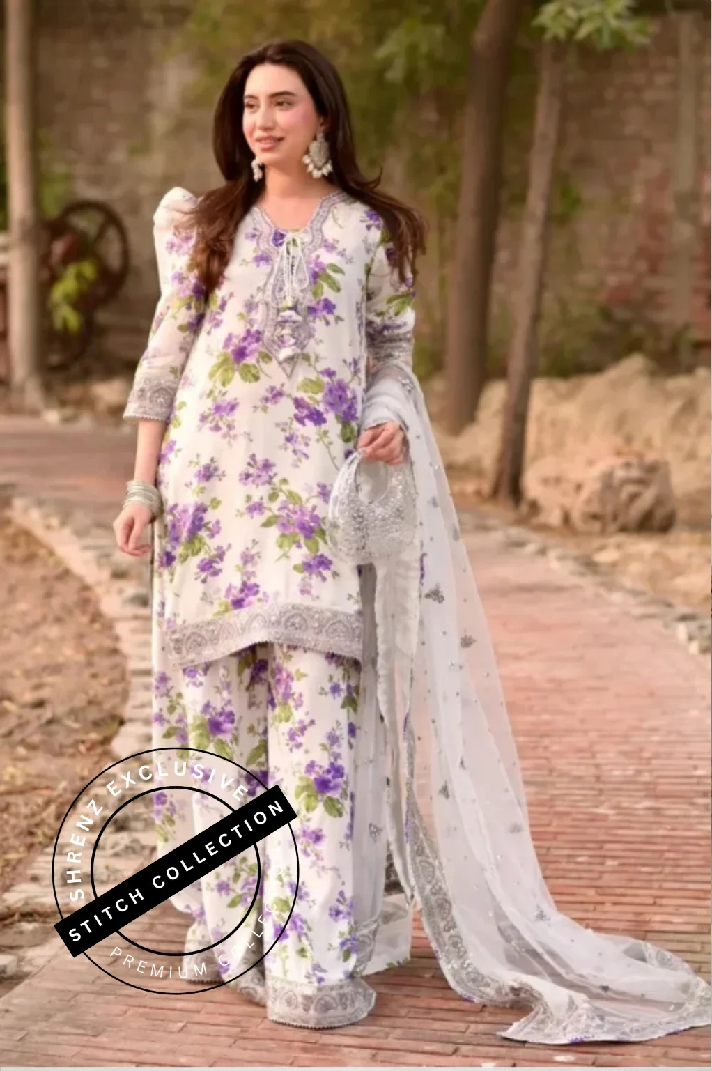 Shrenz 3 Piece Stitched Lawn Pret Collection