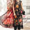 Shrenz 3 Piece Stitched Black Lawn Pret Collection