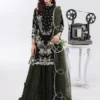 Sardinia Olive Green Luxury Winter Collection Velvet Replica