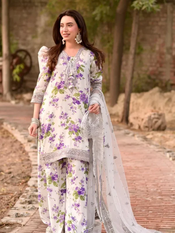 Aneela's Tpink Luxury Printed Lawn Collection Replica