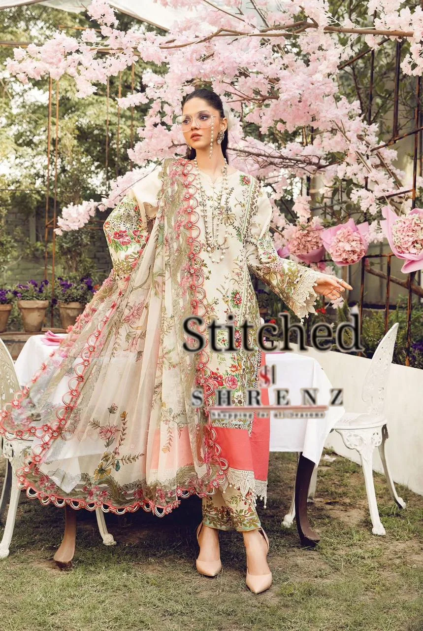 Shrenz 3 Piece Stitched Lawn Pret Collection