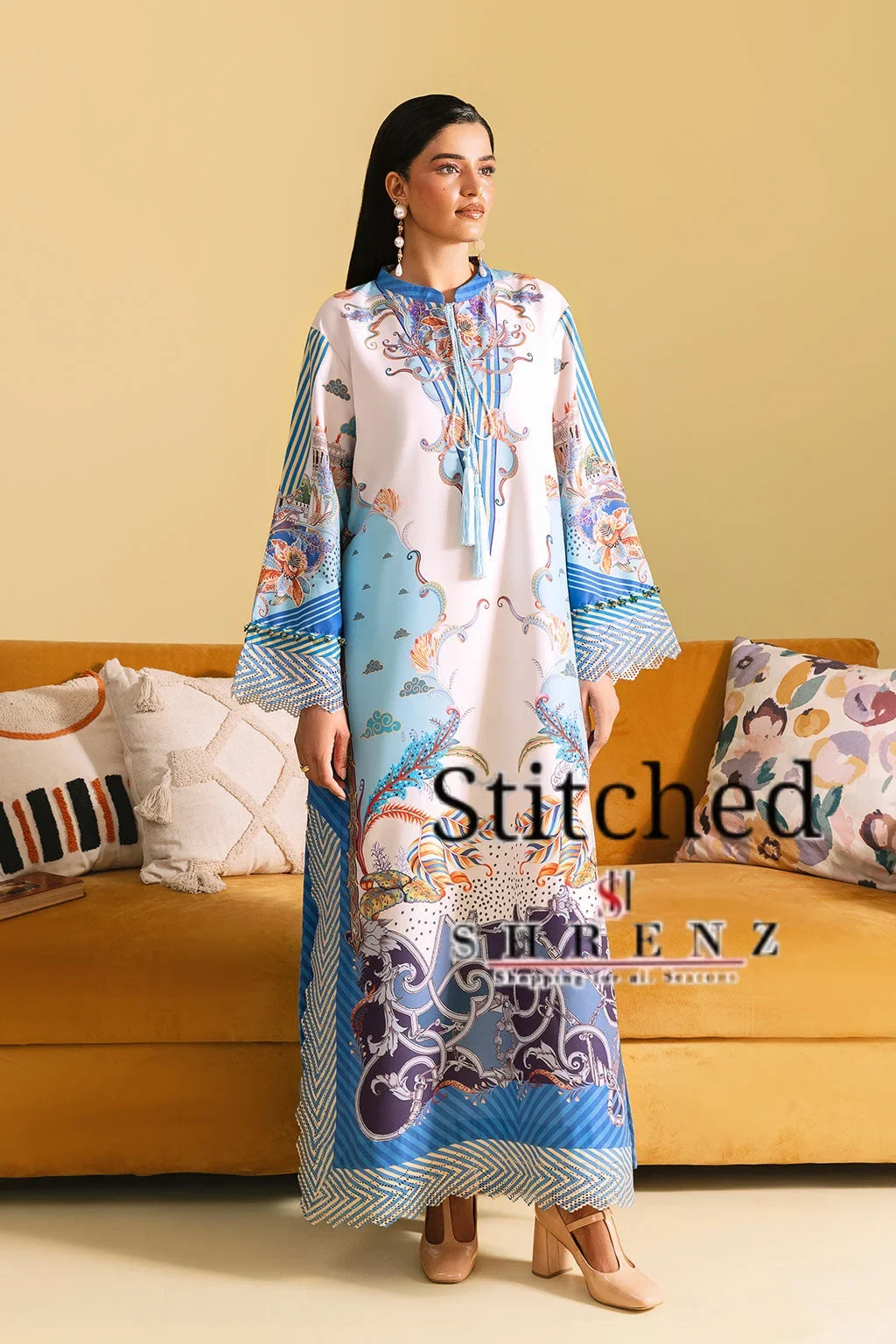 Shrenz 2 Piece Stitched Swiss Lawn Pret Collection