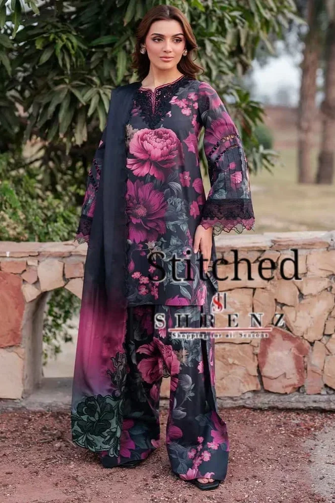 Shrenz 3 Piece Stitched Lawn Pret Collection
