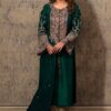 Hijab Seagreen Formal Raw Silk Collection Replica