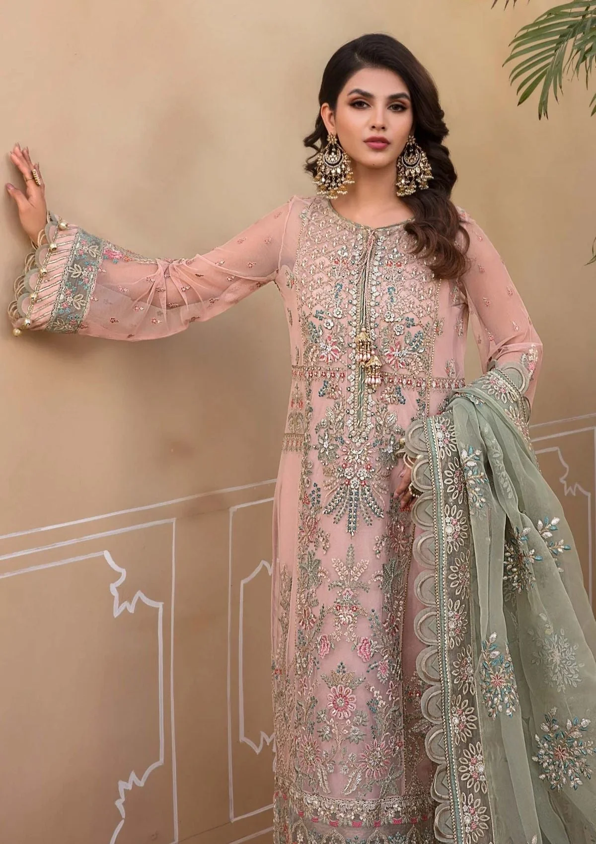 Alternative view of Maria B Pink Formal Collection Net Replica