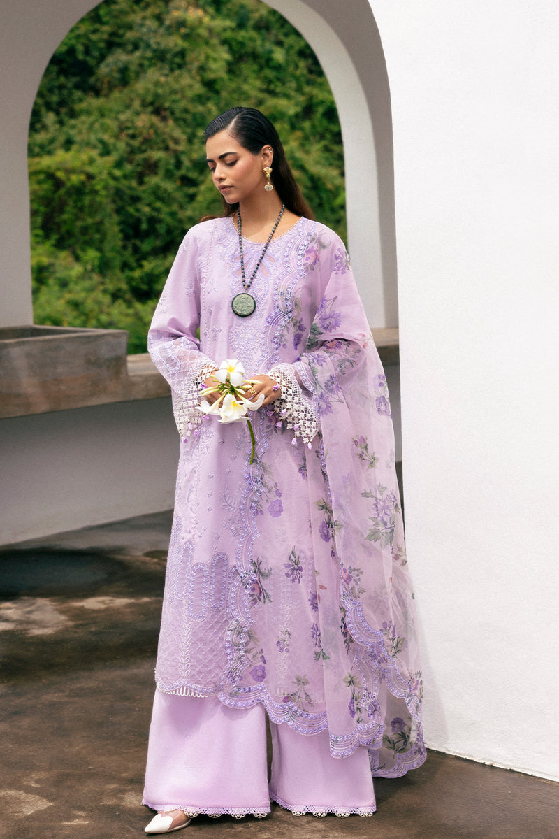 Alternative view of Saira Rizwan Lilac Luxury Lawn Collection Replica