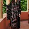 Asifa Nabeel Black Luxury Winter Collection Palachi Velvet Replica