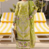 Parishay Parrot Green Luxury Lawn Collection Replica