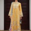 Qalamkar Yellow Luxury Lawn Collection Replica