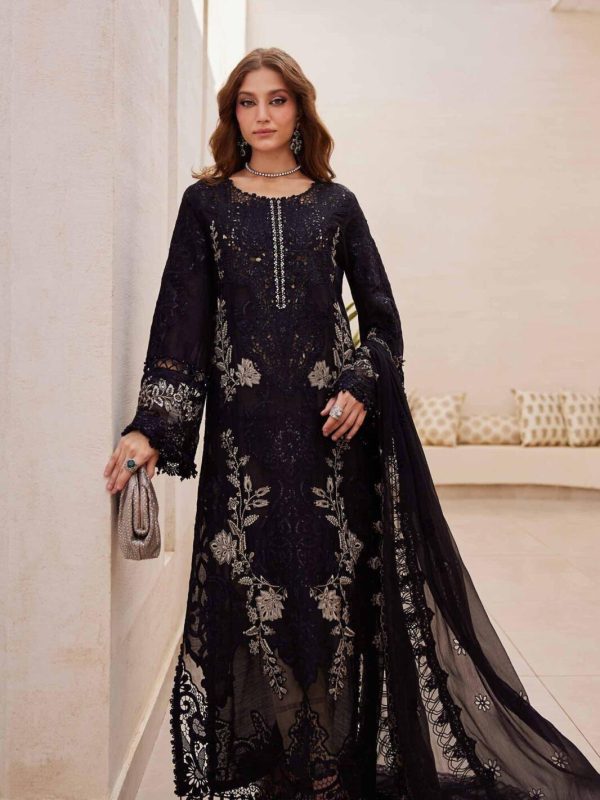 Maria B Jet Black Luxury Lawn Collection Replica